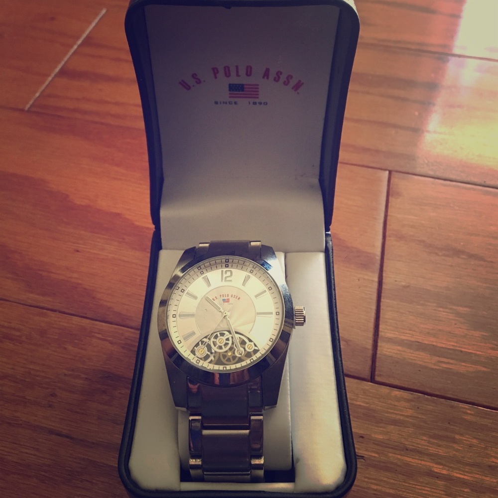 U.S. Polo Assn. Silver Men's Watch