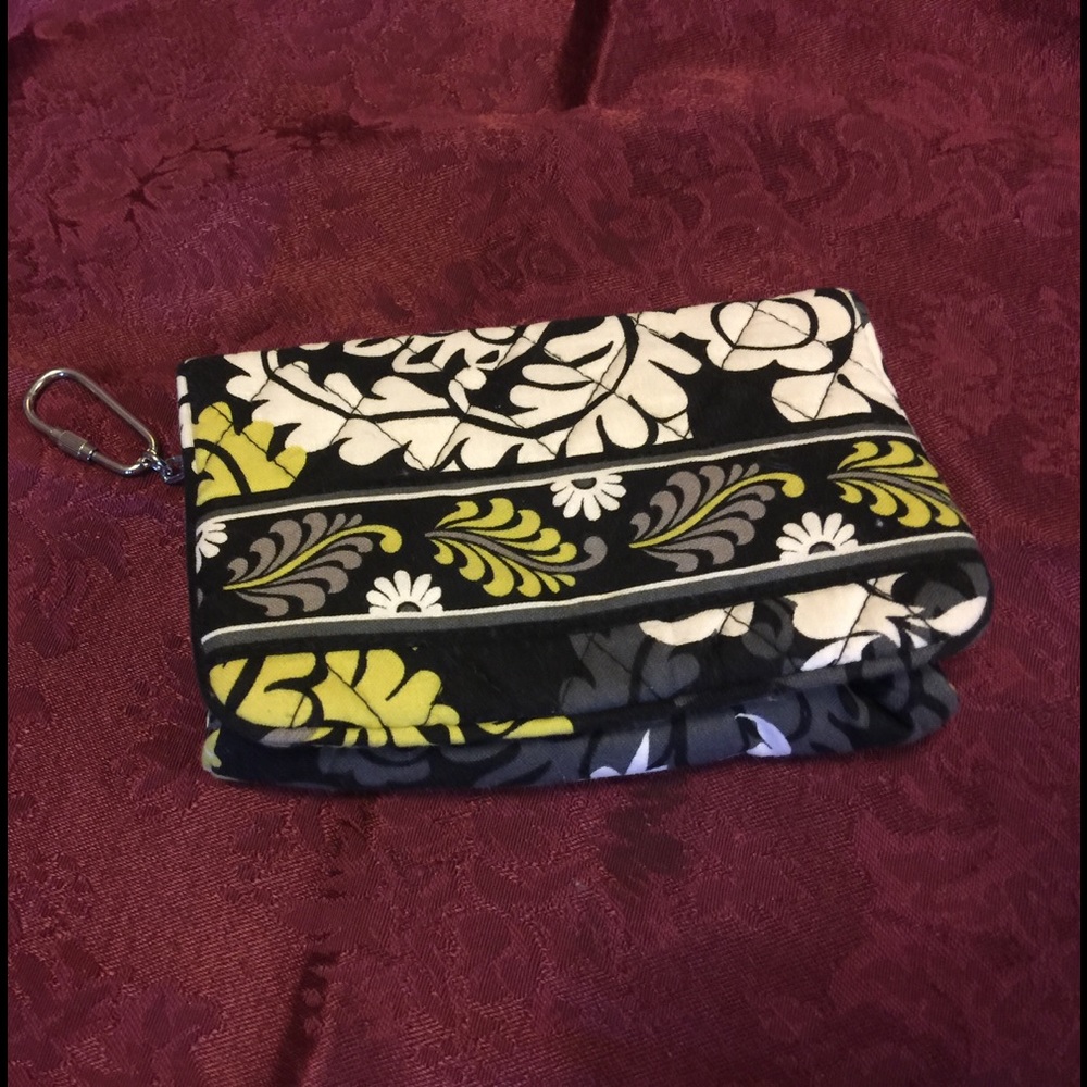 Vera Bradley Wallet - Lime, Black, White
