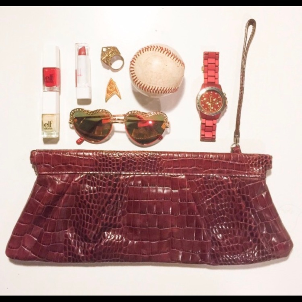 ALFANI Leather clutch/wristlet