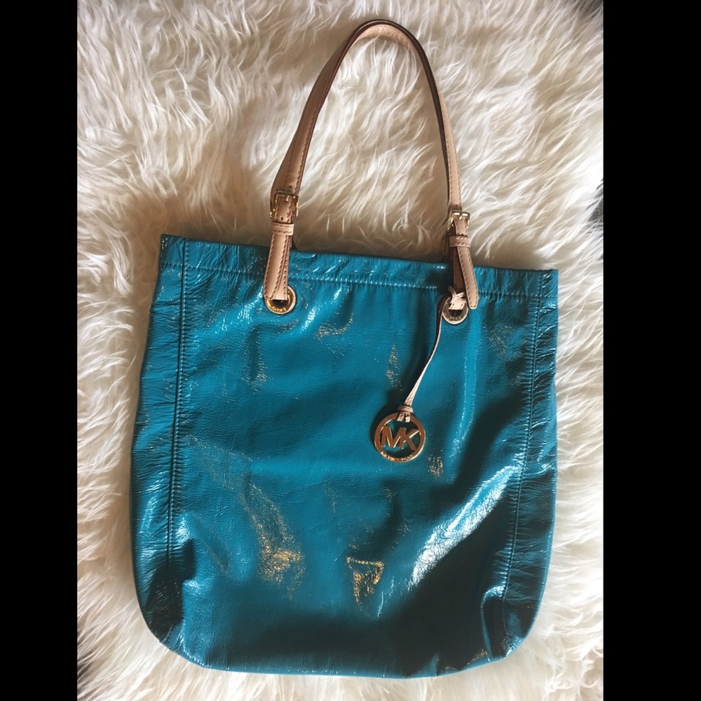 Blue Michael Kors bag