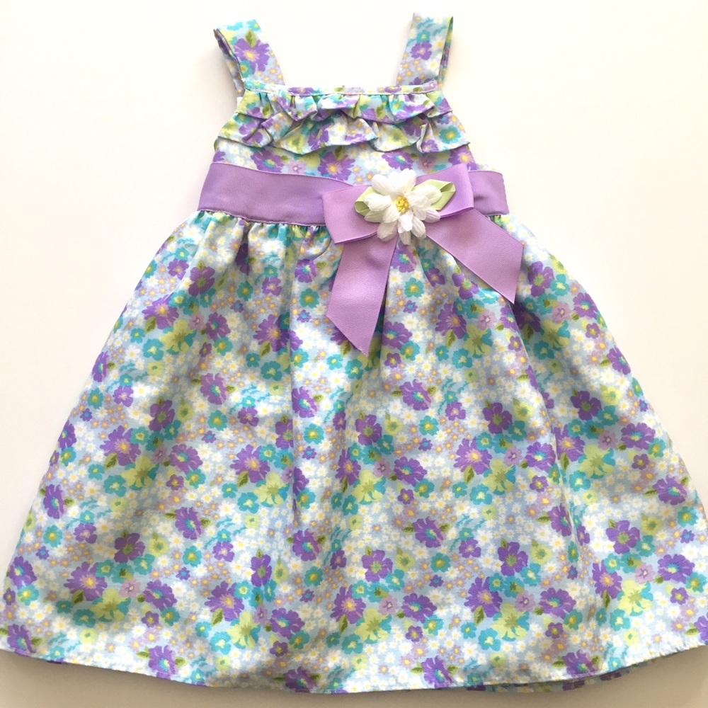 Lavender floral spring dress
