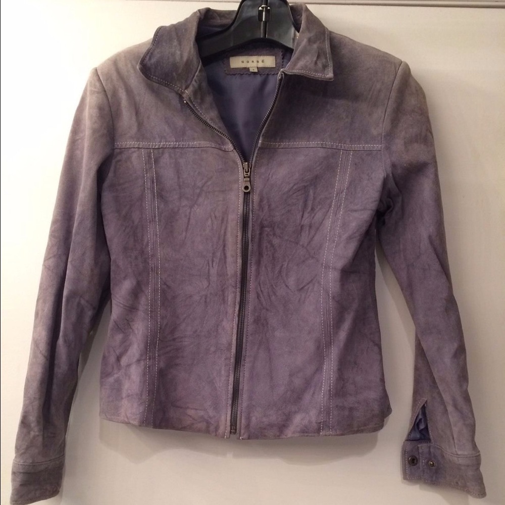 Sieve women's gray suede jacket