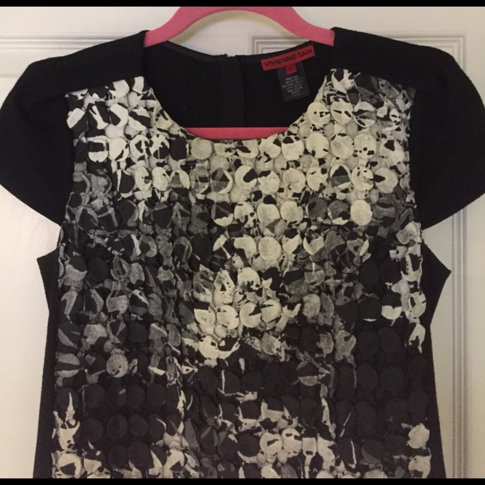 Vivienne Tam Black White Bamboo Hidden Print