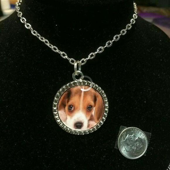 ✨️. HANDCRAFTED FRENCH BULLDOG PUP TIBETAN SILVER NECKLACE 18" CHAIN ✨️ - Picture 2 of 2