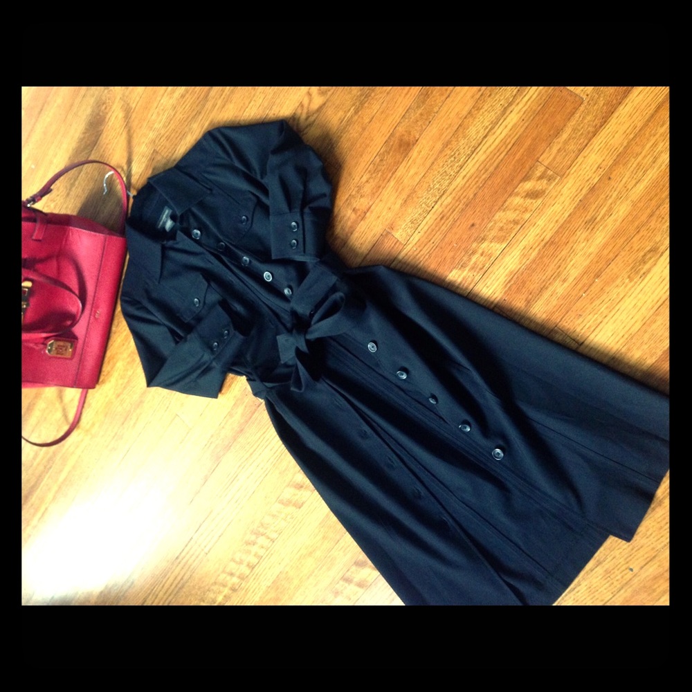 LIKE NEW❤️Banana republic black shirt dress