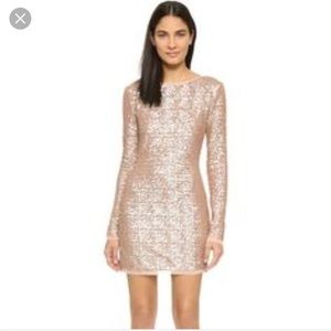 Rachel Zoe sequin blush dress