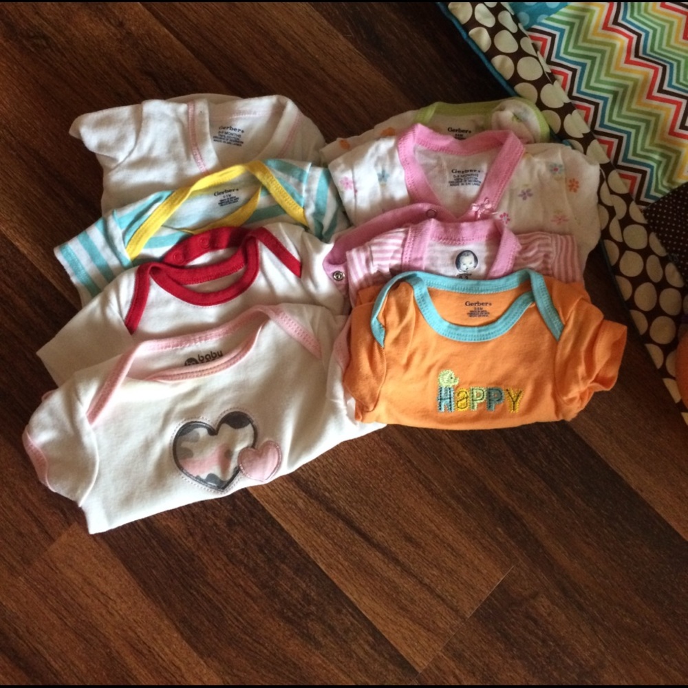 0-3 month baby girl onesies