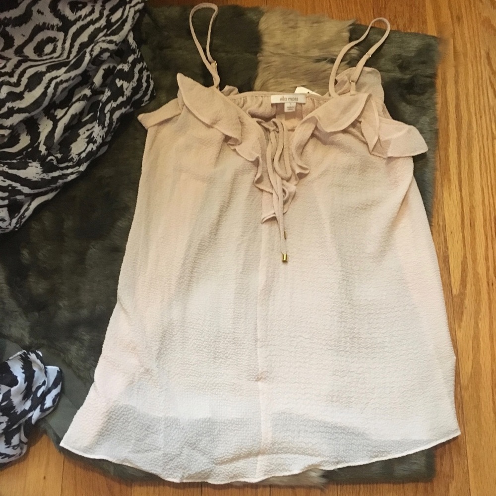 SALE Ella Moss Nete Ruffle Tank
