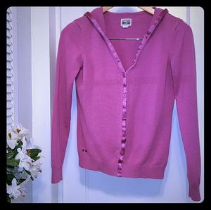 Converse light pink cardigan hoodie Medium