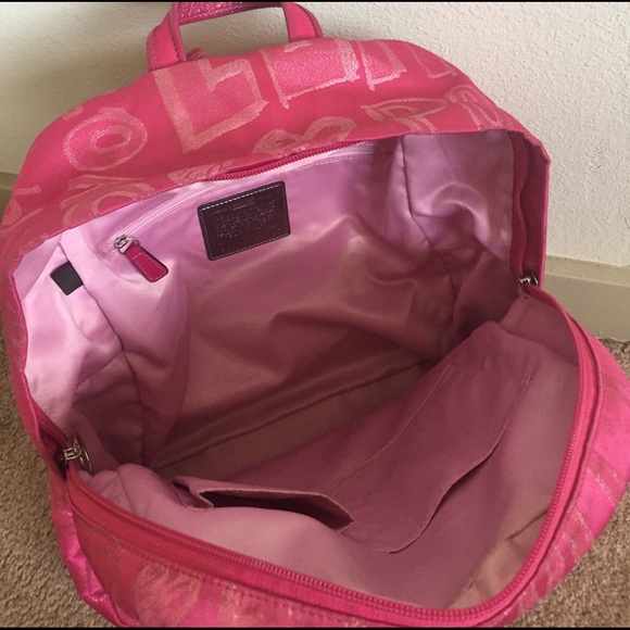 Hot pink Coach Backpack - Picture 5 of 5