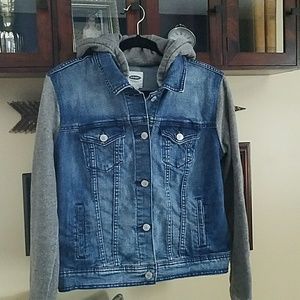 Hooded jean jacket