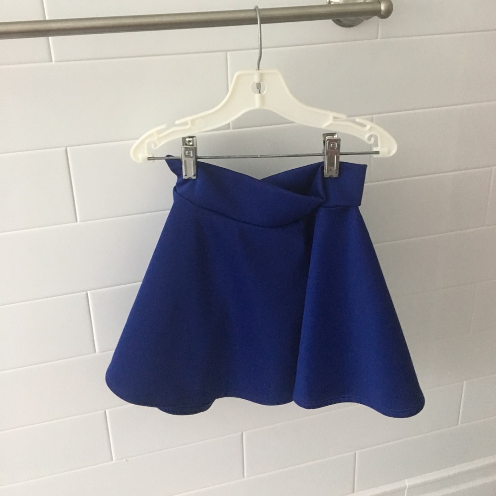 Cheryl Blue Skater Skirt