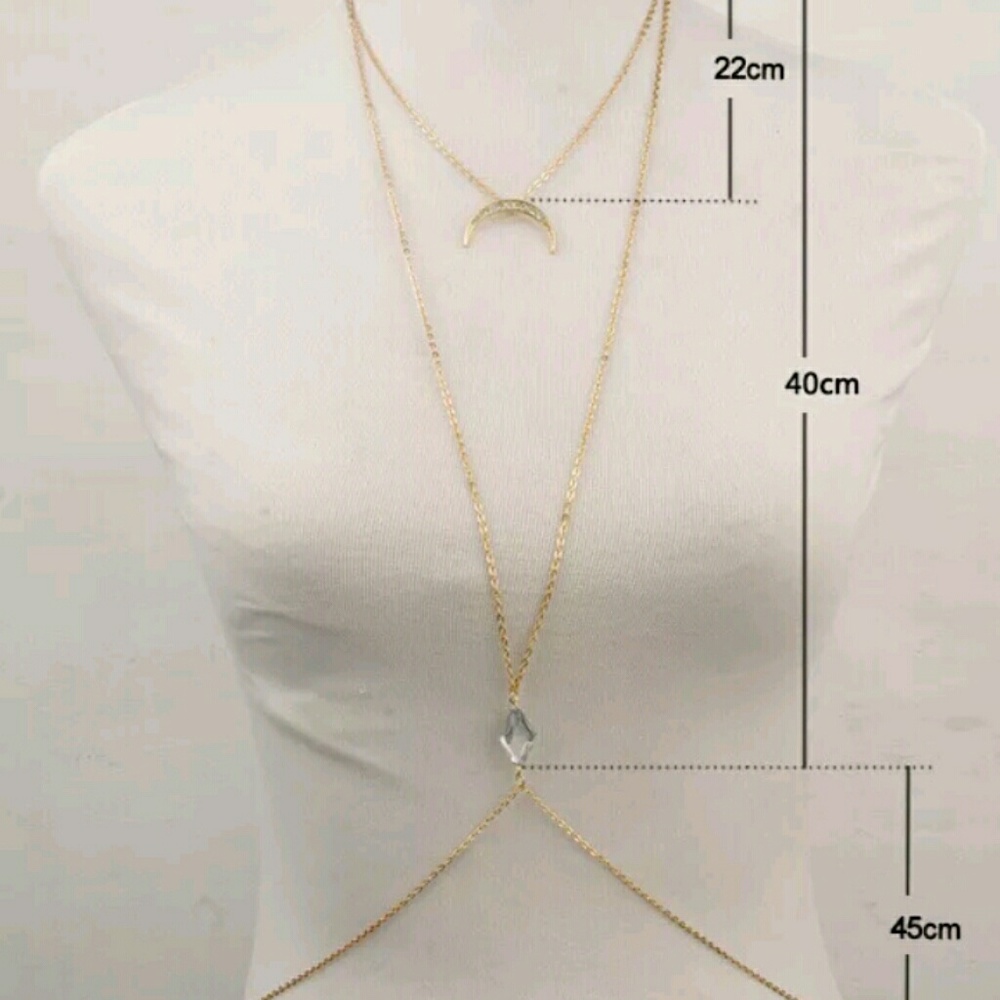 🔴Last 1🔴GP Double Layer Body Crossover Chain🔴 - Picture 3 of 3