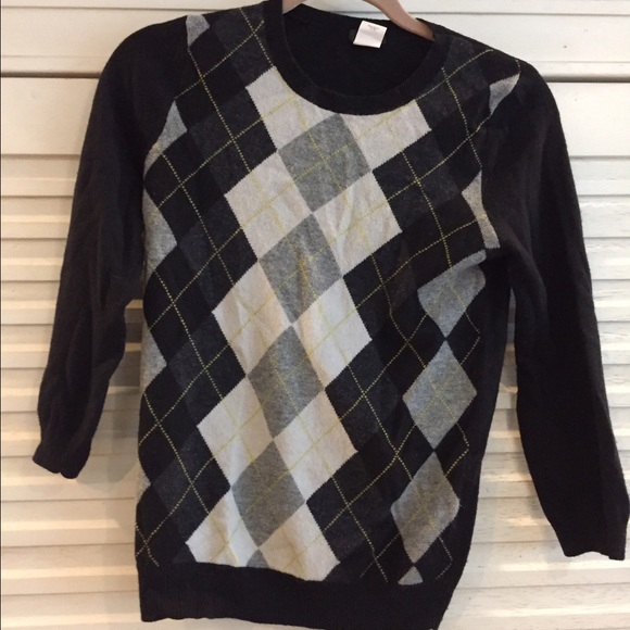 J. Crew Sweaters - J.Crew women's dream argyle sweater- small