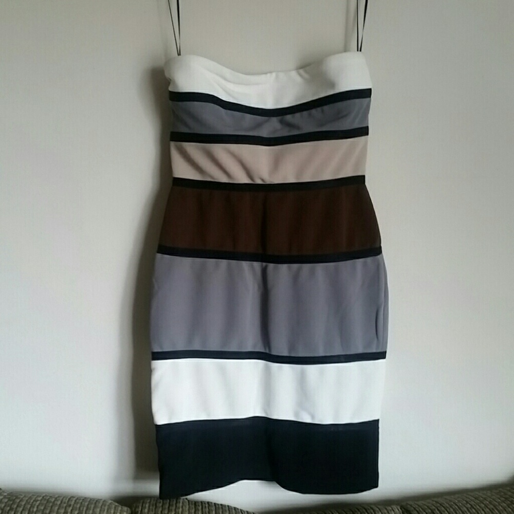 **SOLD SOLD***Strapless muticolor dress