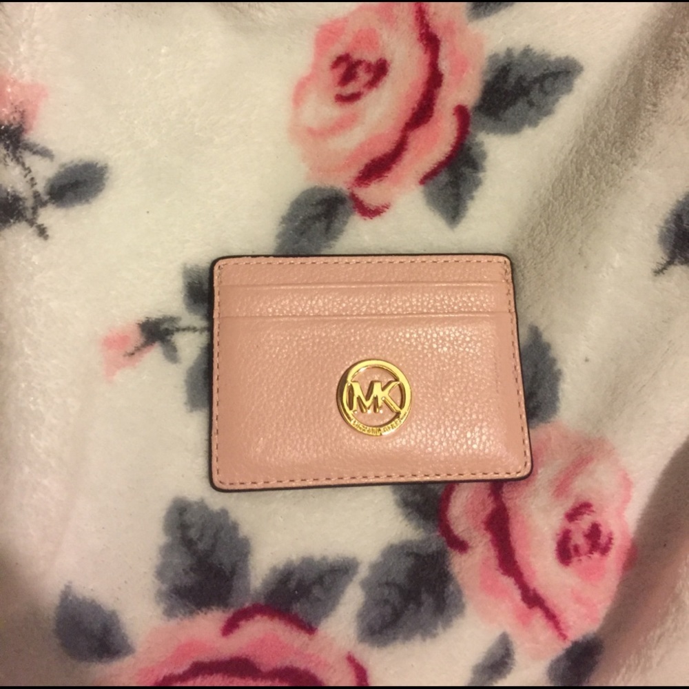 Michael Kors pink card holder