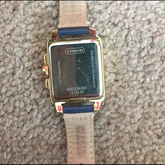 Coach leather band watch main image 4