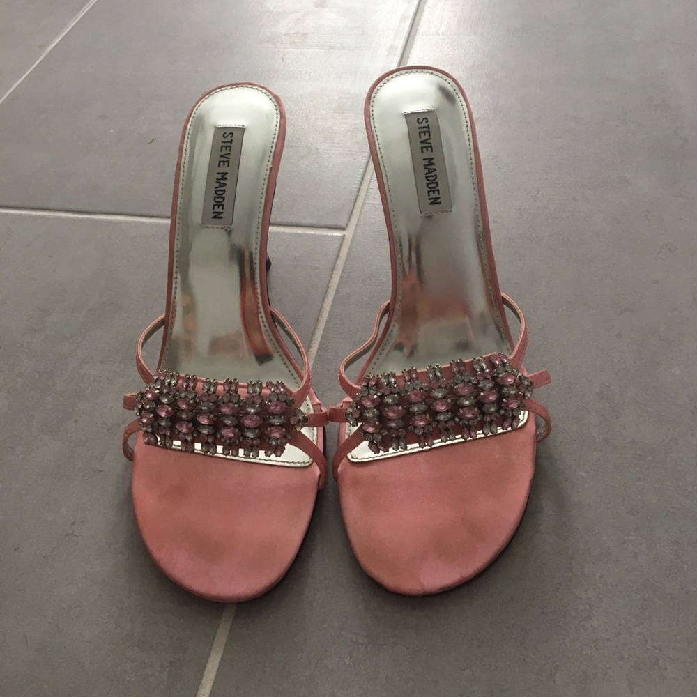 Satin Steve Madden Pink heels