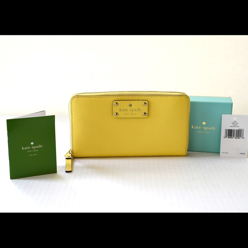 Kate Spade Wellesley Wallet - WLRU1153- Limoncello