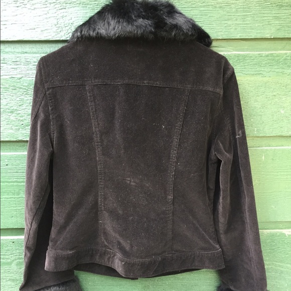 Sb jeans corduroy and rabbit fur jacket - Picture 2 of 5