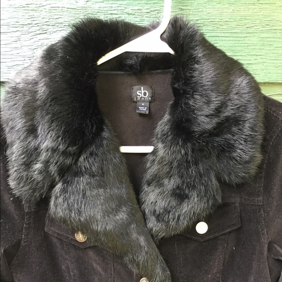 Sb jeans corduroy and rabbit fur jacket - Picture 3 of 5