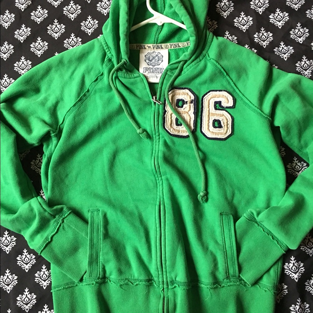 Victoria's Secret PINK hoodie.Green.Large