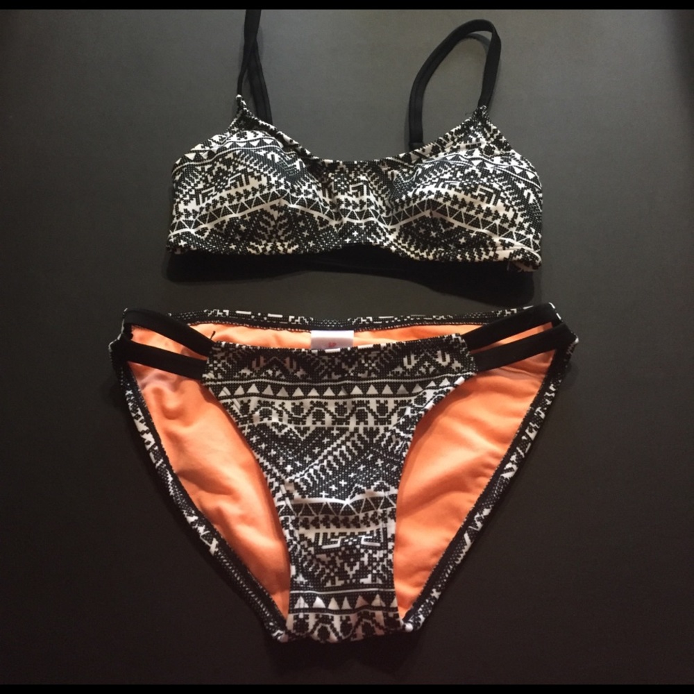 Aztec strap bikini