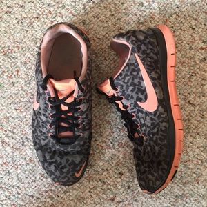 Nike Leopard Print 5.0 Free Runs Gently Used