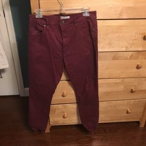 LOFT high waist skinny ankle jeans