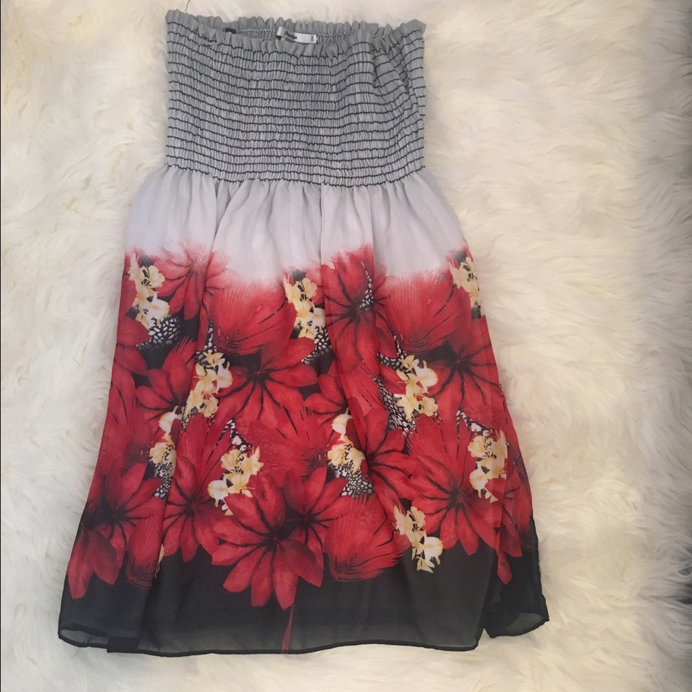 Strapless Dress/coverup for warm days.