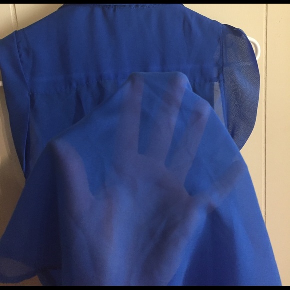 Silky midi blouse with pockets - Picture 3 of 3