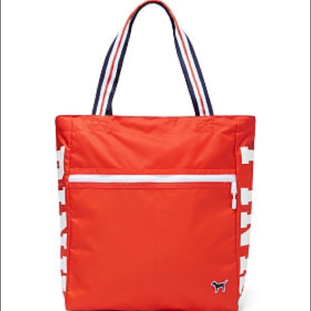 Pink tote bag