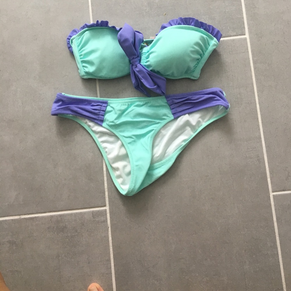 Victoria secret bando mermaid bathing suit