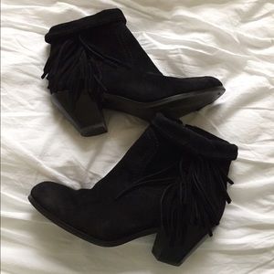 Sam Edelman Louie Black Suede Booties