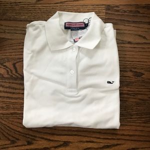 BRAND NEW VINEYARD VINES WHITE POLO