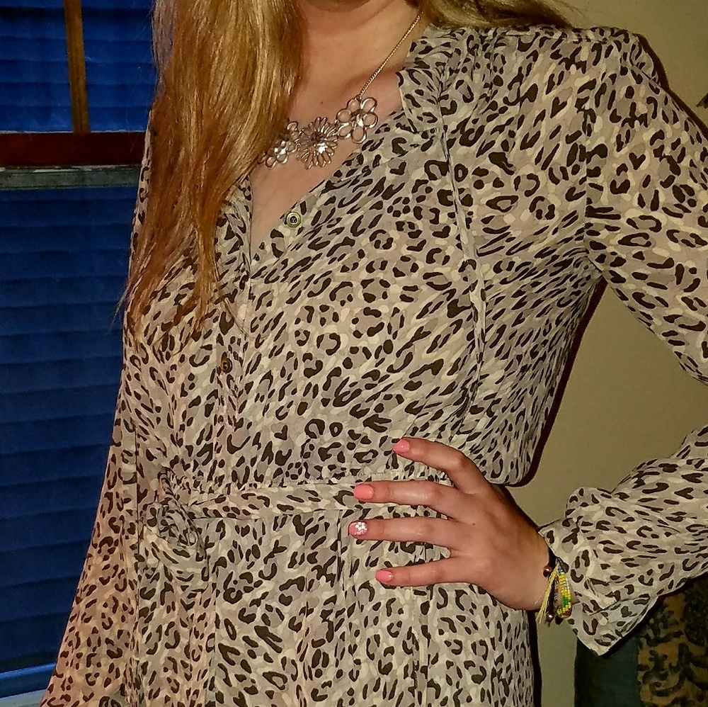 Leopard print dress