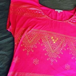 PINK AND GOLD TOP