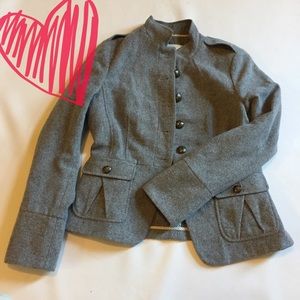 Banana Republic Grey Military Jacket