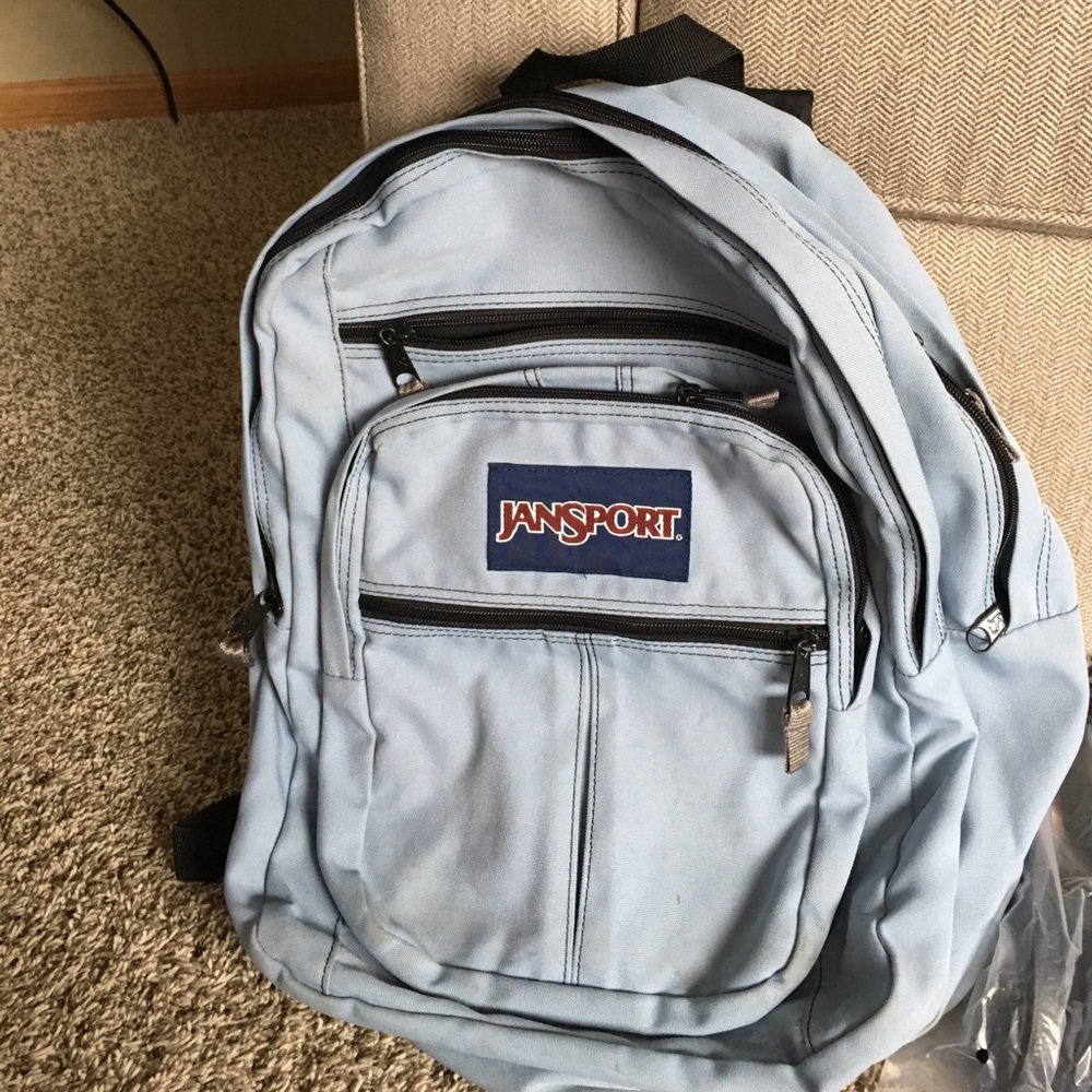 Blue large JanSport book bag