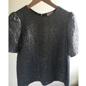 Kate Spade Gunmetal Haley Top