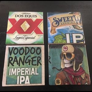 Drink coasters made from tile