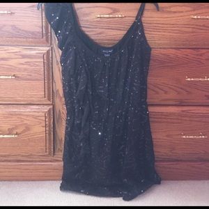 Black sequin dress