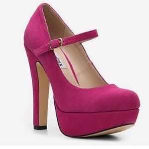 Steve Madden Platform Mary Jane Pumps - Fuchsia 🔥