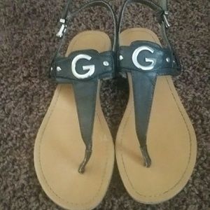 Black Guess sandals