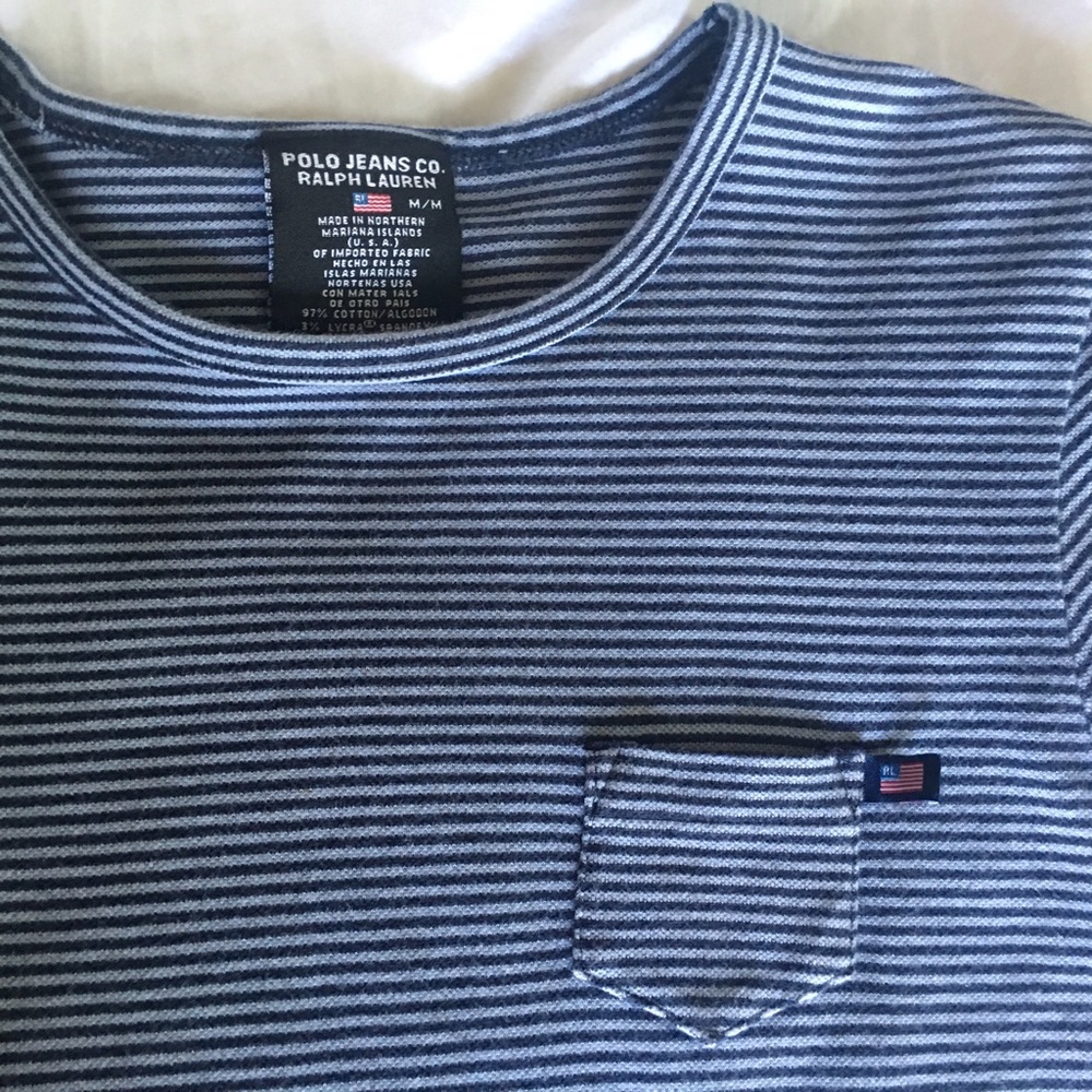 BUNDLED // RALPH LAUREN/ striped tshirt - Picture 3 of 4