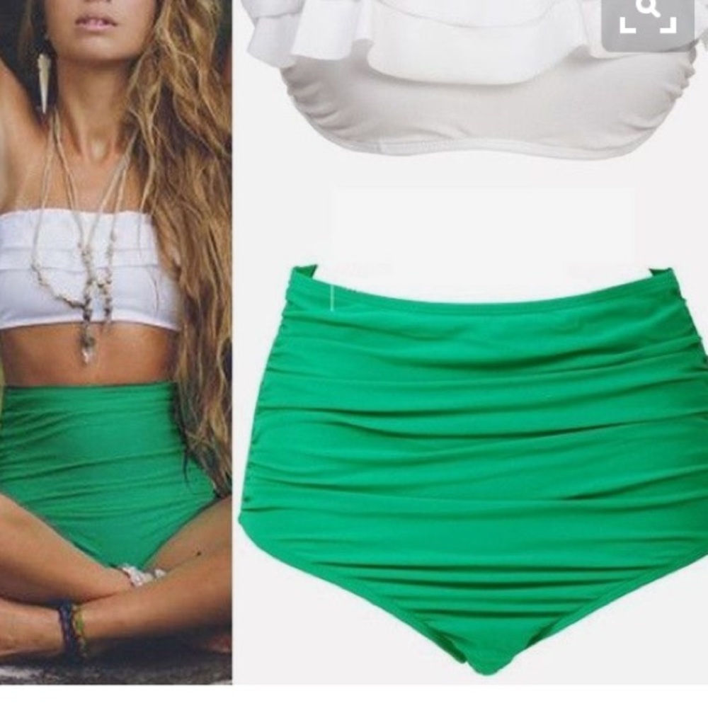 High waisted bikini bottom
