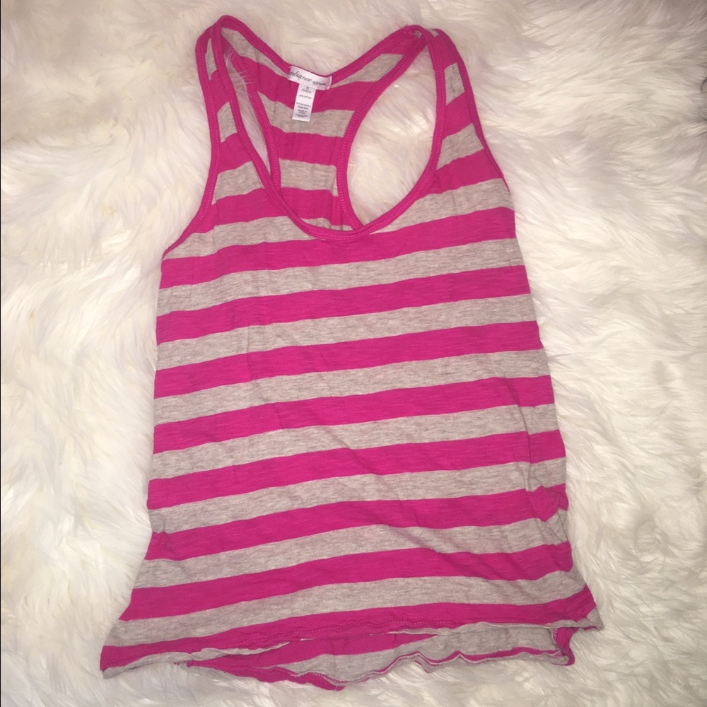 Pink and gray tank top