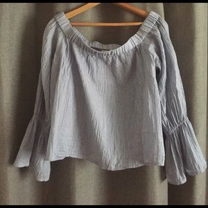 Club Monaco off the shoulder blouse
