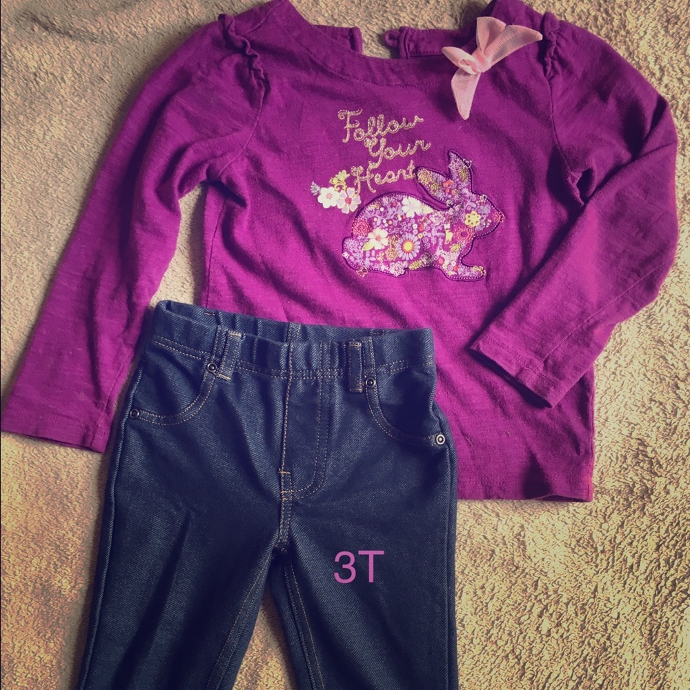 Adorable baby girl outfit!! 🐣🐰🐣🐰🐣