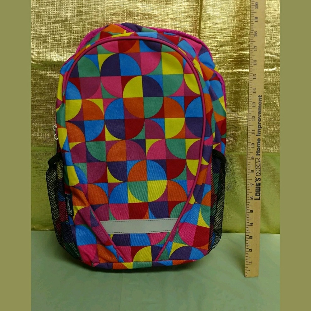 Pink Geometric Backpack NWT